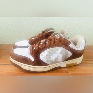 Vintage Airwalk Tan Brown 86 Ollie Big A”  Skateboarding Low Tip Shoes  Size: 12